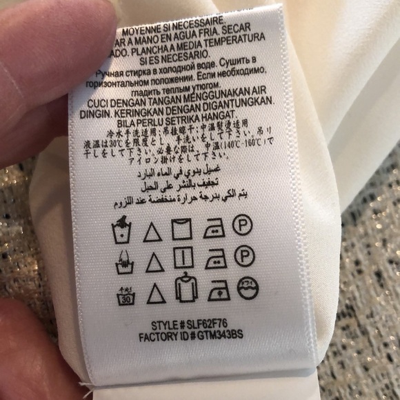 BCBGeneration Metallic Threaded Tweed With Sheer Inserts Party Dress Size 8 - Picture 14 of 14